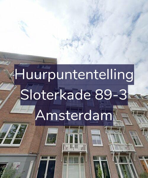 Foto gevel Huurpuntentelling voor Sloterkade 89-3, Amsterdam