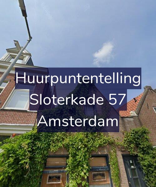 Foto gevel Huurpuntentelling voor Sloterkade 57, Amsterdam