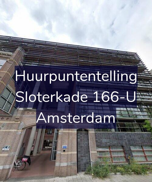 Foto gevel Huurpuntentelling voor Sloterkade 166-U, Amsterdam