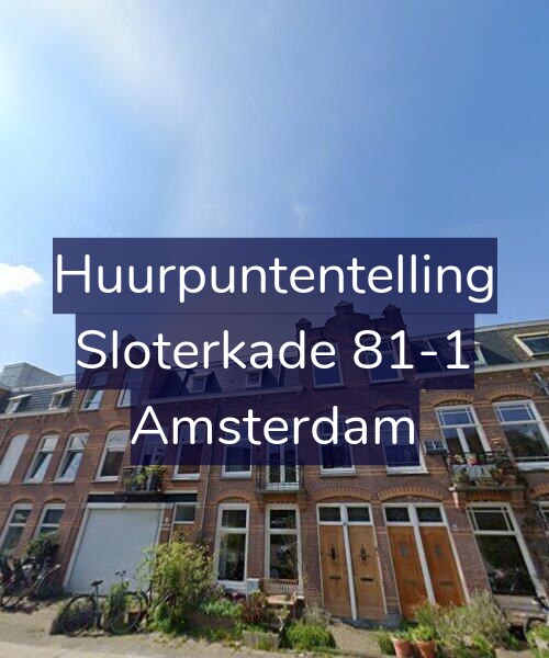 Foto gevel Huurpuntentelling voor Sloterkade 81-1, Amsterdam