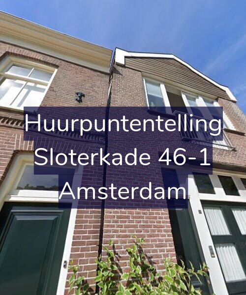 Foto gevel Huurpuntentelling voor Sloterkade 46-1, Amsterdam