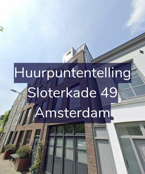 Foto gevel Huurpuntentelling voor Sloterkade 49, Amsterdam