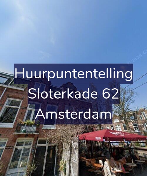 Foto gevel Huurpuntentelling voor Sloterkade 62, Amsterdam