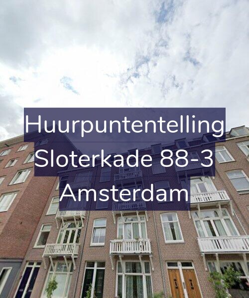 Foto gevel Huurpuntentelling voor Sloterkade 88-3, Amsterdam