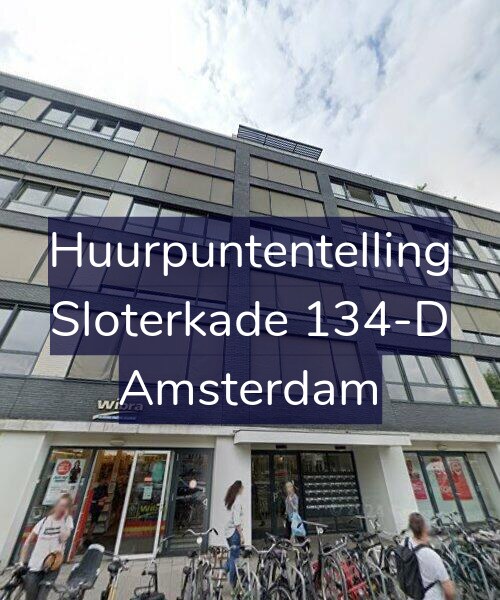 Foto gevel Huurpuntentelling voor Sloterkade 134-D, Amsterdam