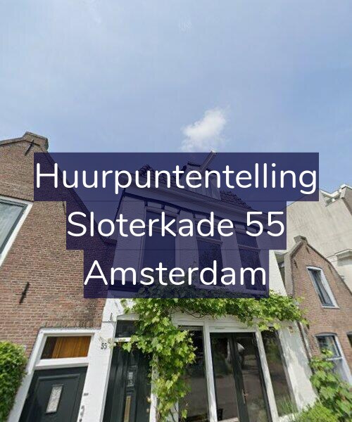 Foto gevel Huurpuntentelling voor Sloterkade 55, Amsterdam