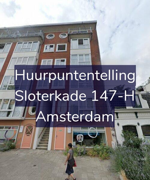Foto gevel Huurpuntentelling voor Sloterkade 147-H, Amsterdam