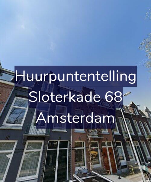 Foto gevel Huurpuntentelling voor Sloterkade 68, Amsterdam