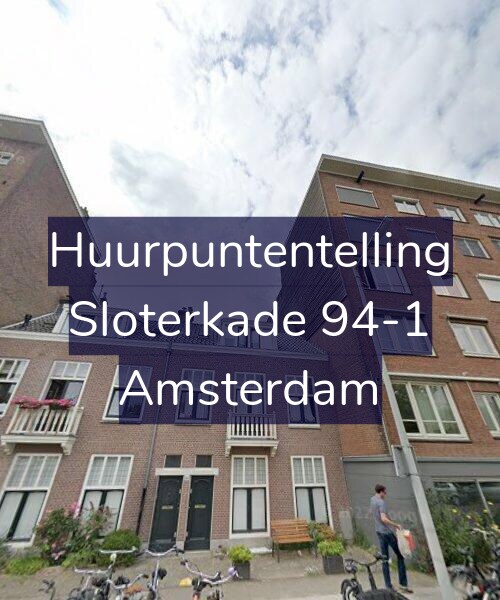 Foto gevel Huurpuntentelling voor Sloterkade 94-1, Amsterdam