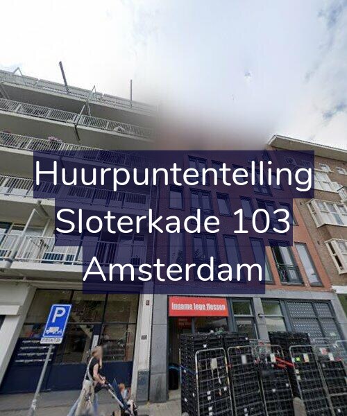 Foto gevel Huurpuntentelling voor Sloterkade 103, Amsterdam