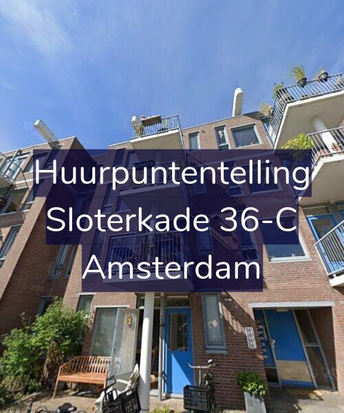 Foto gevel Huurpuntentelling voor Sloterkade 36-C, Amsterdam
