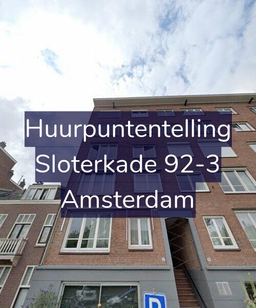 Foto gevel Huurpuntentelling voor Sloterkade 92-3, Amsterdam