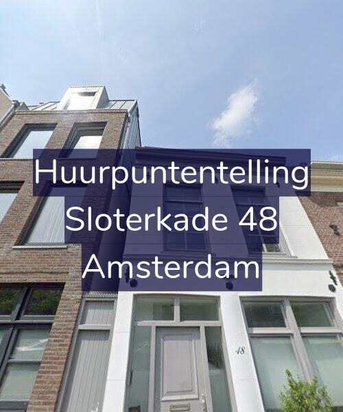Foto gevel Huurpuntentelling voor Sloterkade 48, Amsterdam
