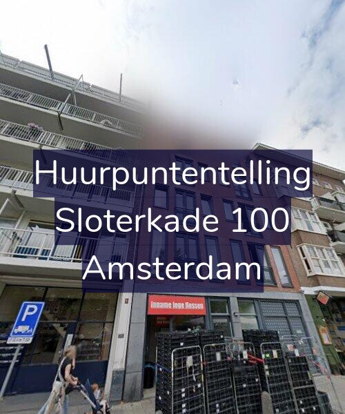 Foto gevel Huurpuntentelling voor Sloterkade 100, Amsterdam