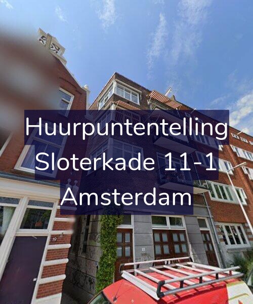 Foto gevel Huurpuntentelling voor Sloterkade 11-1, Amsterdam