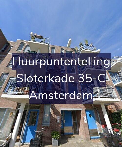 Foto gevel Huurpuntentelling voor Sloterkade 35-C, Amsterdam