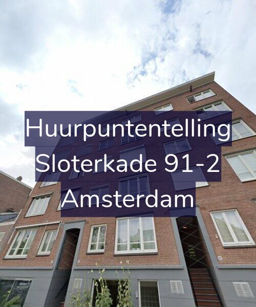 Foto gevel Huurpuntentelling voor Sloterkade 91-2, Amsterdam