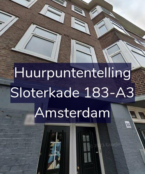 Foto gevel Huurpuntentelling voor Sloterkade 183-A3, Amsterdam