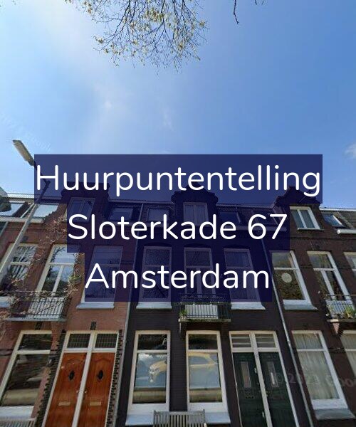 Foto gevel Huurpuntentelling voor Sloterkade 67, Amsterdam