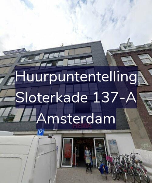 Foto gevel Huurpuntentelling voor Sloterkade 137-A, Amsterdam
