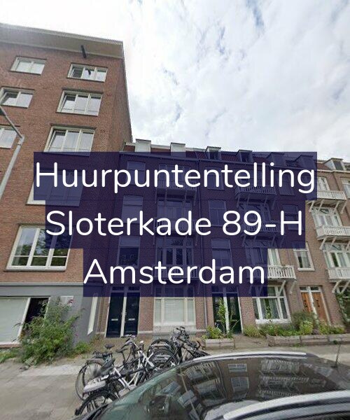 Foto gevel Huurpuntentelling voor Sloterkade 89-H, Amsterdam
