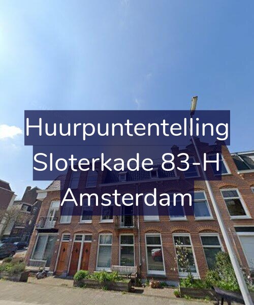 Foto gevel Huurpuntentelling voor Sloterkade 83-H, Amsterdam