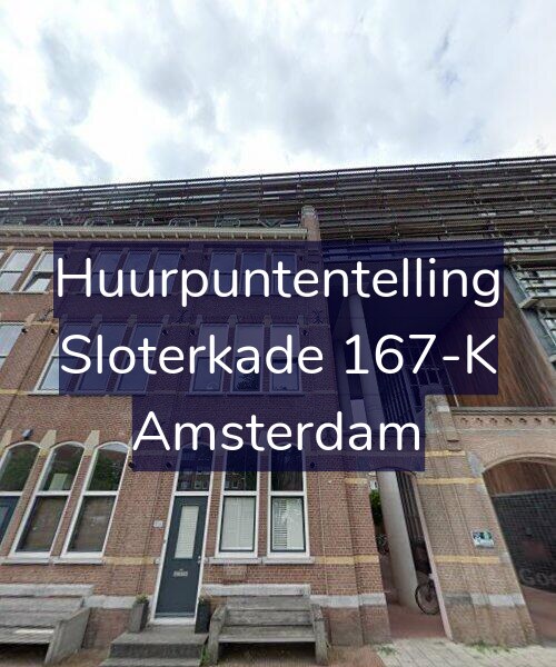 Foto gevel Huurpuntentelling voor Sloterkade 167-K, Amsterdam