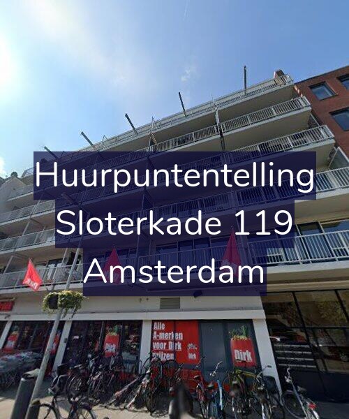 Foto gevel Huurpuntentelling voor Sloterkade 119, Amsterdam