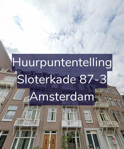 Foto gevel Huurpuntentelling voor Sloterkade 87-3, Amsterdam