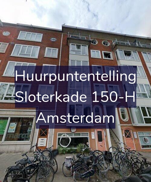 Foto gevel Huurpuntentelling voor Sloterkade 150-H, Amsterdam