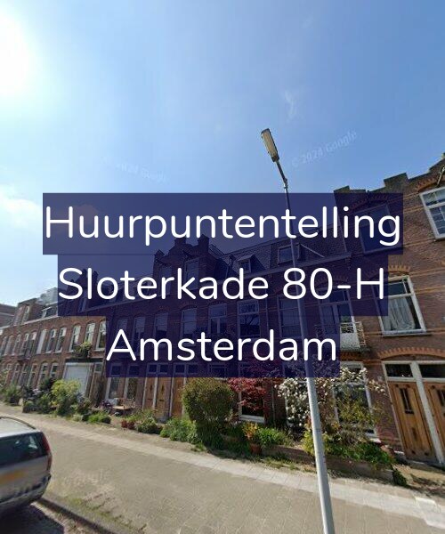 Foto gevel Huurpuntentelling voor Sloterkade 80-H, Amsterdam