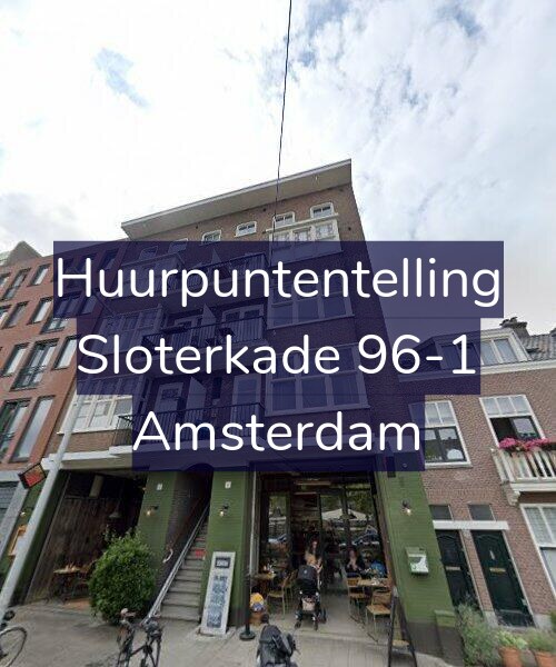 Foto gevel Huurpuntentelling voor Sloterkade 96-1, Amsterdam