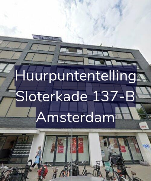 Foto gevel Huurpuntentelling voor Sloterkade 137-B, Amsterdam
