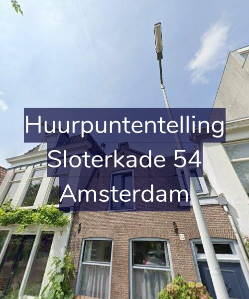 Foto gevel Huurpuntentelling voor Sloterkade 54, Amsterdam