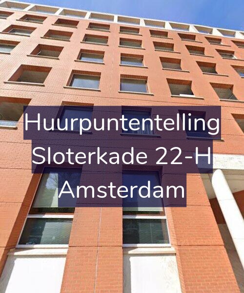 Foto gevel Huurpuntentelling voor Sloterkade 22-H, Amsterdam