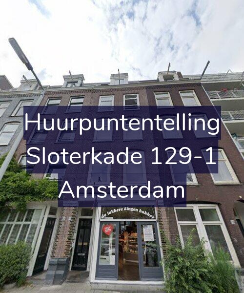 Foto gevel Huurpuntentelling voor Sloterkade 129-1, Amsterdam