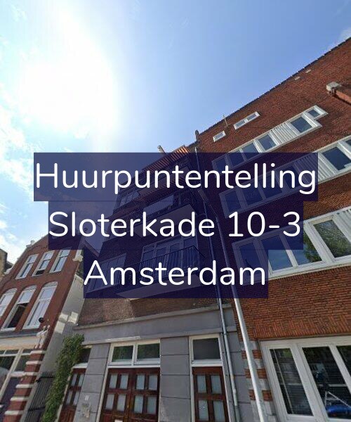 Foto gevel Huurpuntentelling voor Sloterkade 10-3, Amsterdam