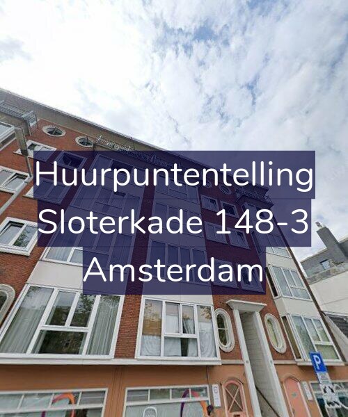 Foto gevel Huurpuntentelling voor Sloterkade 148-3, Amsterdam