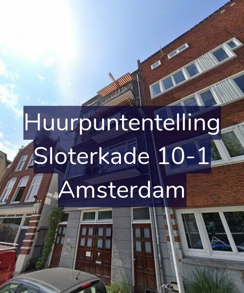 Foto gevel Huurpuntentelling voor Sloterkade 10-1, Amsterdam