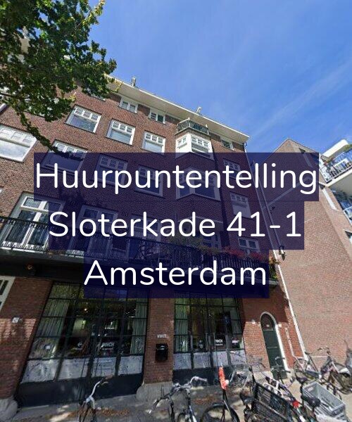 Foto gevel Huurpuntentelling voor Sloterkade 41-1, Amsterdam
