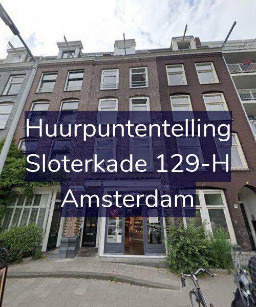 Foto gevel Huurpuntentelling voor Sloterkade 129-H, Amsterdam
