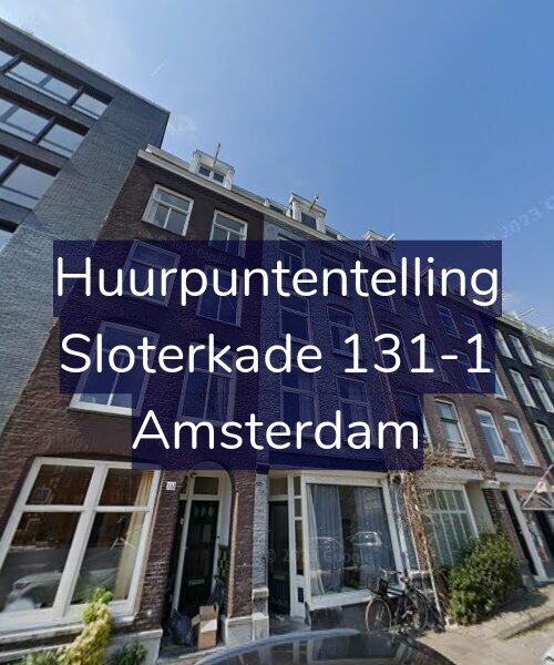 Foto gevel Huurpuntentelling voor Sloterkade 131-1, Amsterdam