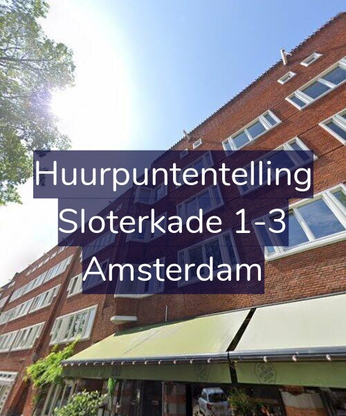 Foto gevel Huurpuntentelling voor Sloterkade 1-3, Amsterdam