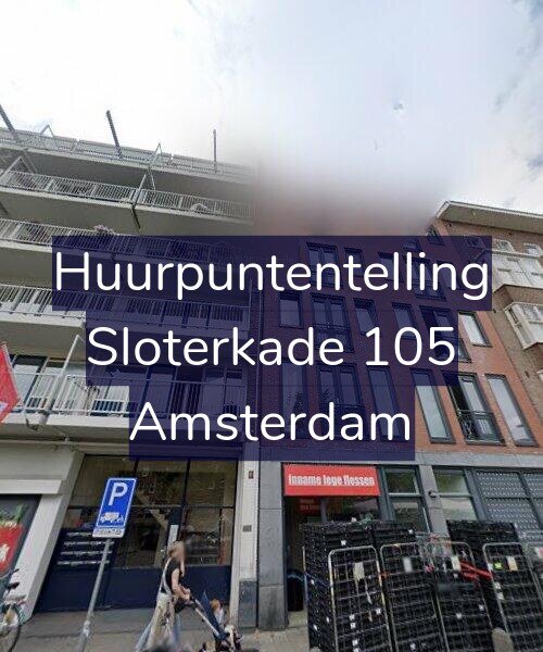 Foto gevel Huurpuntentelling voor Sloterkade 105, Amsterdam