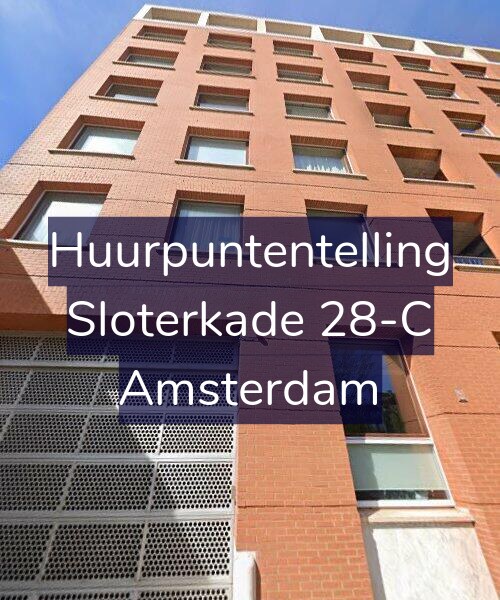 Foto gevel Huurpuntentelling voor Sloterkade 28-C, Amsterdam
