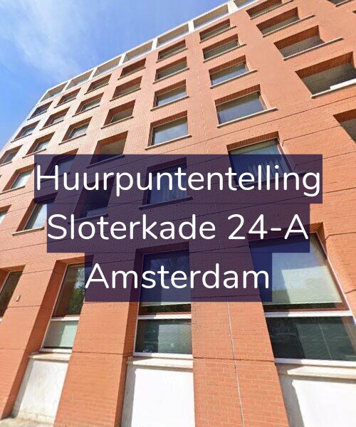Foto gevel Huurpuntentelling voor Sloterkade 24-A, Amsterdam