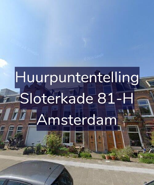 Foto gevel Huurpuntentelling voor Sloterkade 81-H, Amsterdam