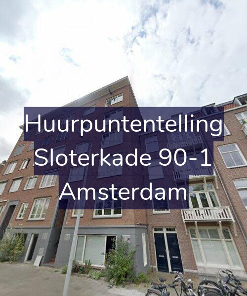 Foto gevel Huurpuntentelling voor Sloterkade 90-1, Amsterdam