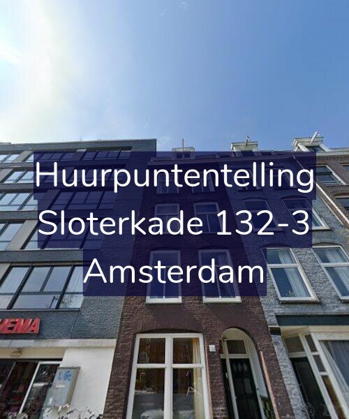 Foto gevel Huurpuntentelling voor Sloterkade 132-3, Amsterdam