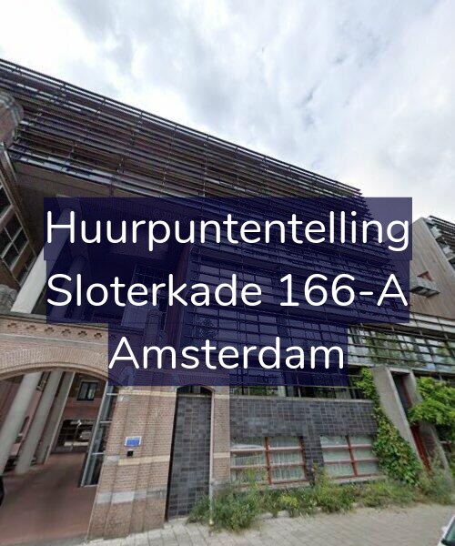 Foto gevel Huurpuntentelling voor Sloterkade 166-A, Amsterdam